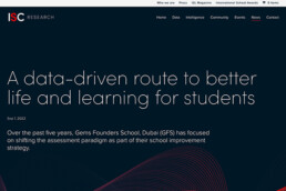 A data driven route to better life and learning for students blog screenshot