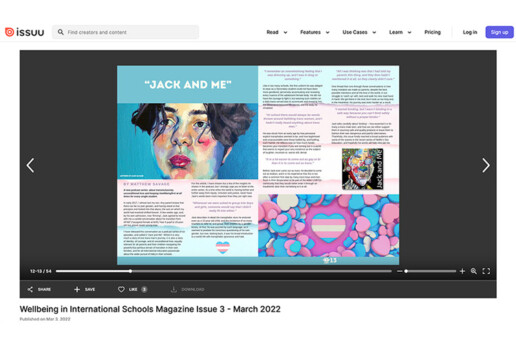 From an early age, he saw how pervasive transphobia was Wellbeing in International Schools article screenshot