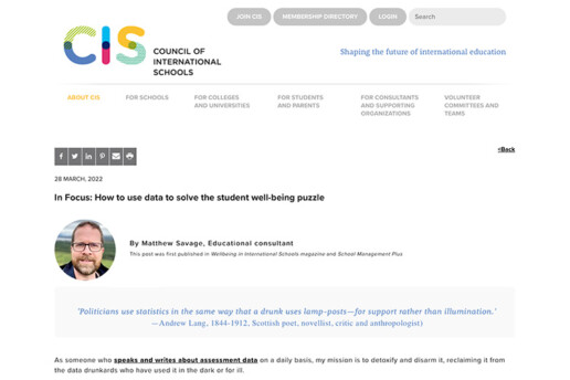 In Focus CIS blog screenshot