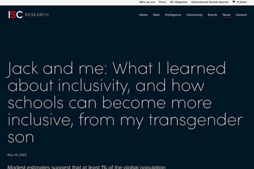 Jack and Me ISL blog screenshot