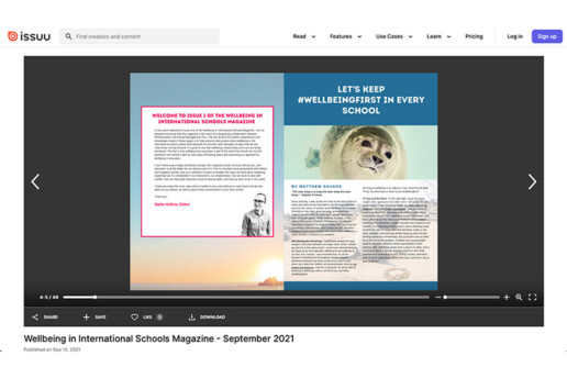 Lets keep wellbeing first in every school Wellbeing in International Schools blog screenshot