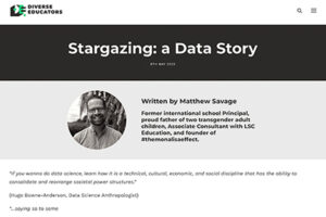 Stargazing: a data story blog screenshot